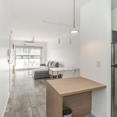 Rent of a bright modern 2-room apartment with a balcony, Palermo Hollywood, Buenos Aires, Argentina